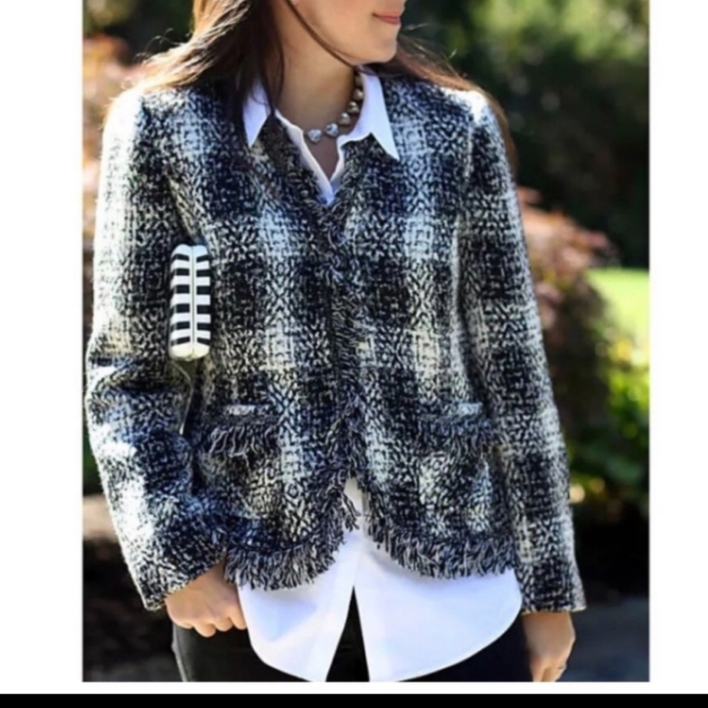 Carol Anderson Cabi tweed jacket